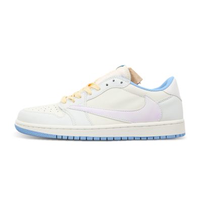 AIR JORDAN 1 Low "x Travis Scott White Blue"