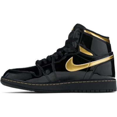AIR JORDAN 1 High "Black Metallic Gold"