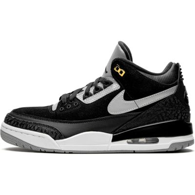 AIR JORDAN RETRO 3 "Tinker Black Cement Gold 0"