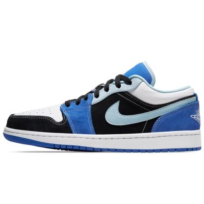 AIR JORDAN 1 Low "White Black Blue"