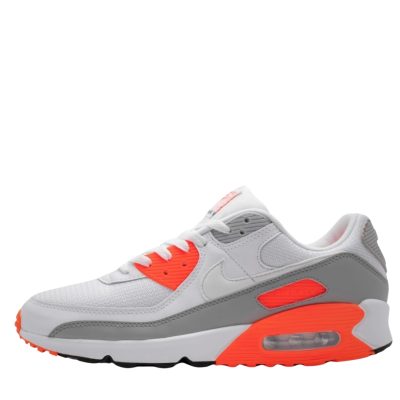 AIR MAX 90 "White-LT Orange Smoke Grey"