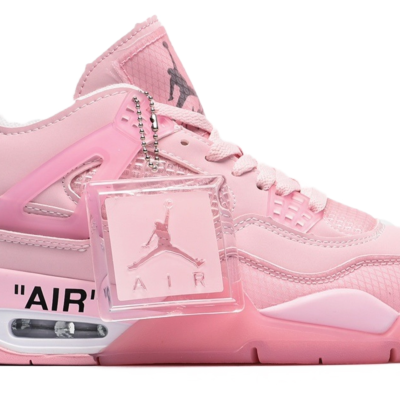 JORDAN  RETRO 4  x Off White  "PINK SAIL"