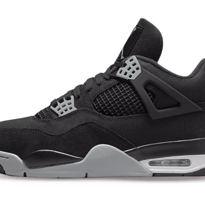 JORDAN  RETRO 4 "Black Canvas"