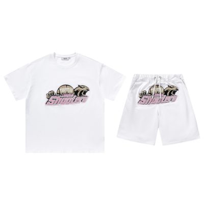 CONJUNTO CORTO TRAPSTAR SHOOTERS «White Beige Pink»