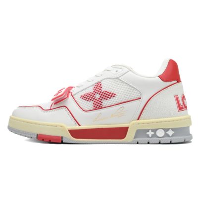 LOUIS VUITTON TRAINER «Red Beige White»