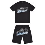TRAPSTAR SHOOTERS CONJUNTO CORTO «Black Blue»