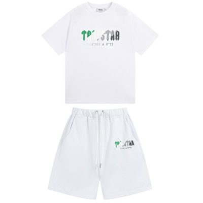 CONJUNTO CORTO TRAPSTAR «White Green Grey»