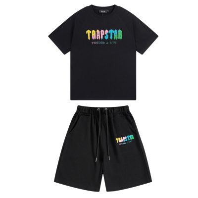 CONJUNTO CORTO TRAPSTAR «Black Yellow Pink Blue Green»