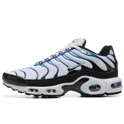 NIKE TN AIR MAX PLUS «Black White Metallic Silver Deep Royal Blue»
