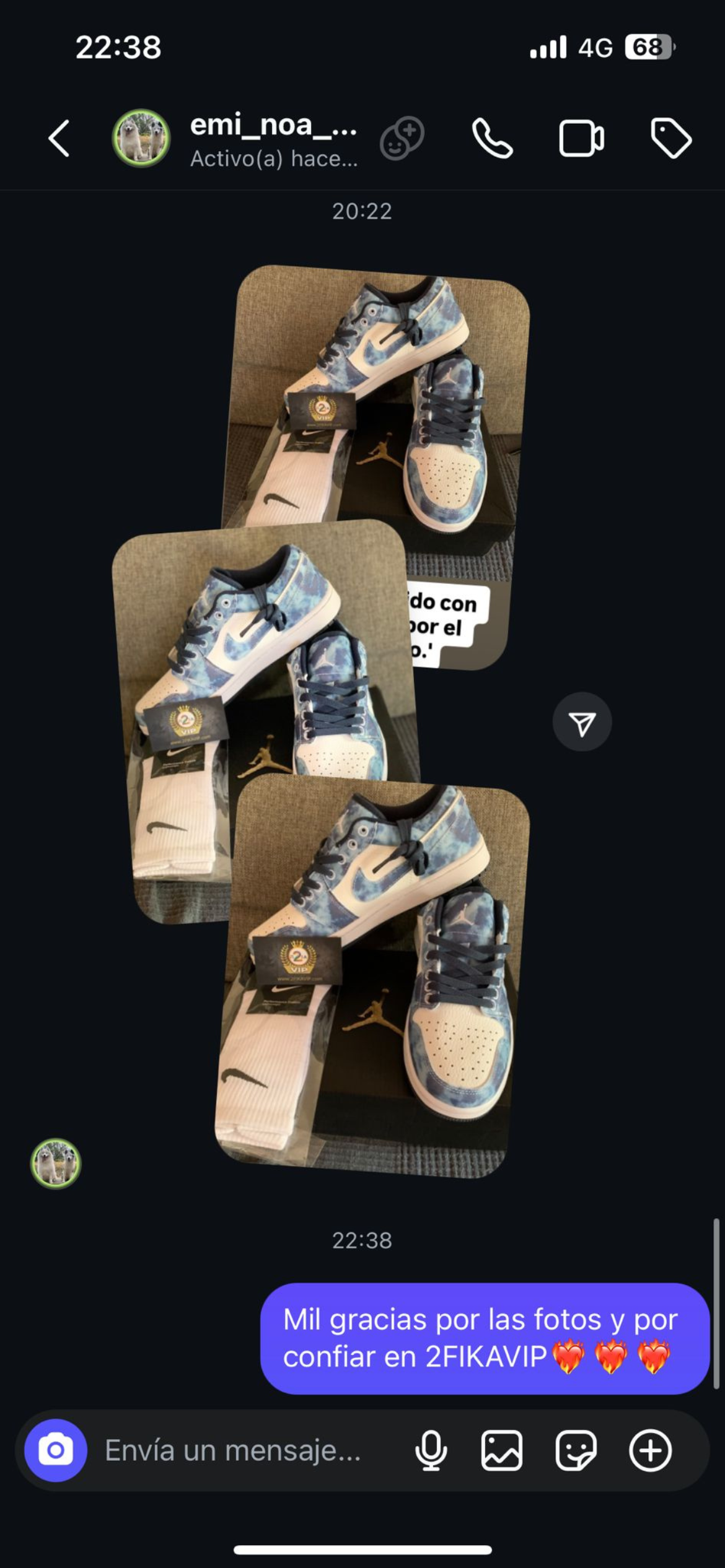 Conversación de cliente confirmando la entrega (10)