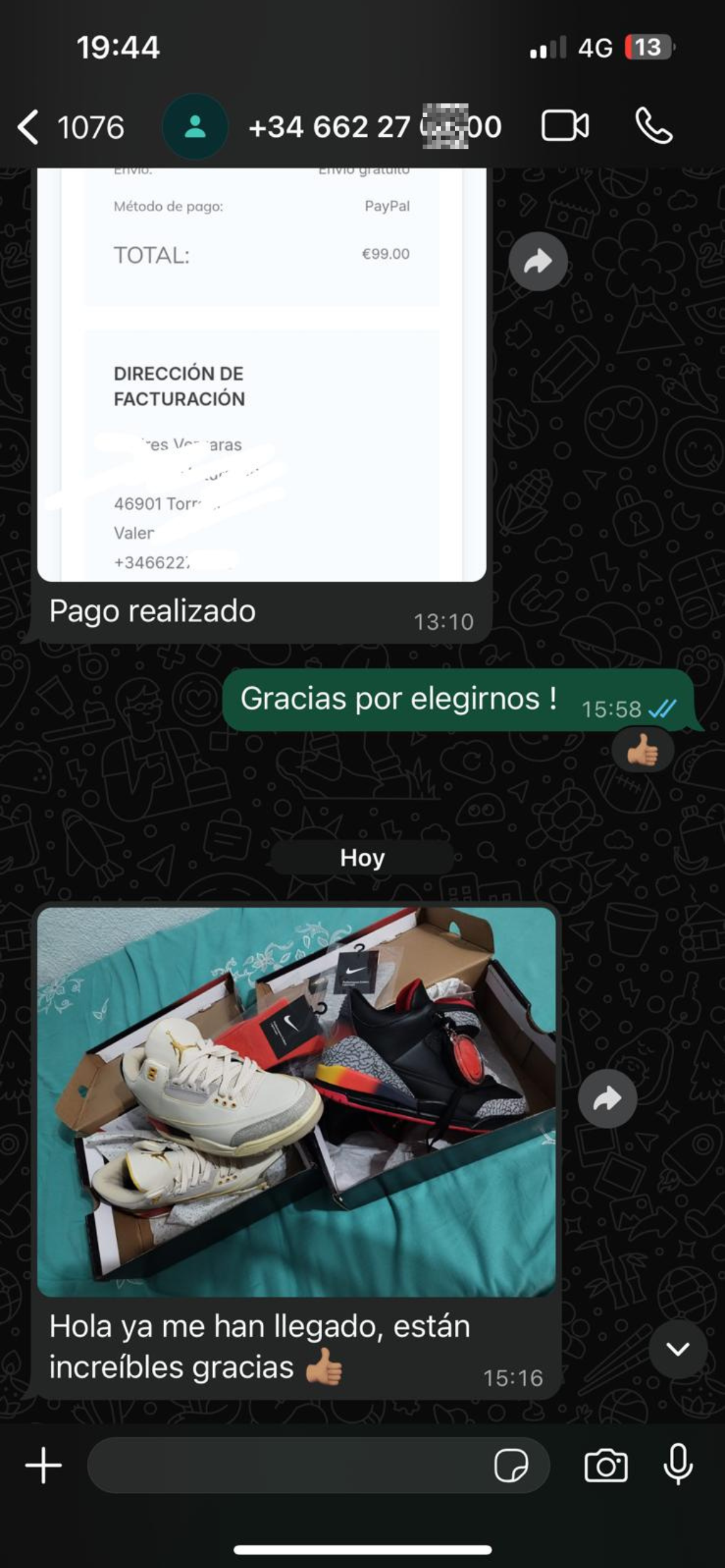 Conversación de cliente confirmando la entrega (12)
