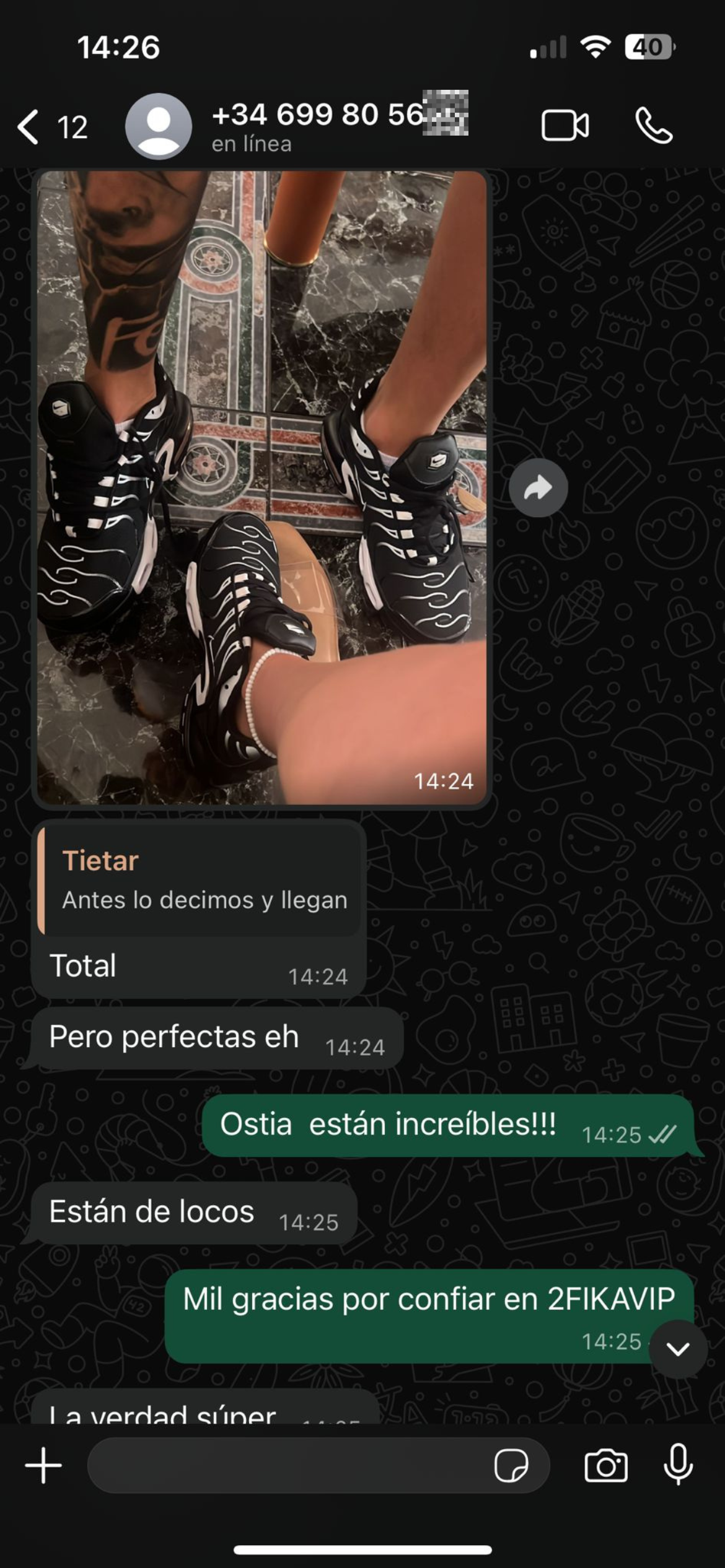 Conversación de cliente confirmando la entrega (6)