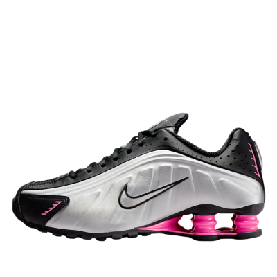 Nike Shox R4 Black Metallic Silver Pinksicle