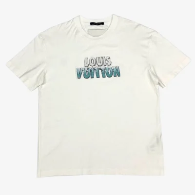 Camiseta LV Beaded Letter Embroidery