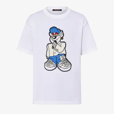 Camiseta LV Graphic Short-Sleeved Knitwear Optical