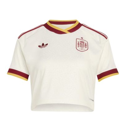 CAMISETA CROP MUJER ESPAÑA VISITANTE 25/26