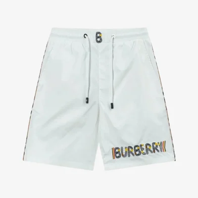 Shorts Check Trim Cotton