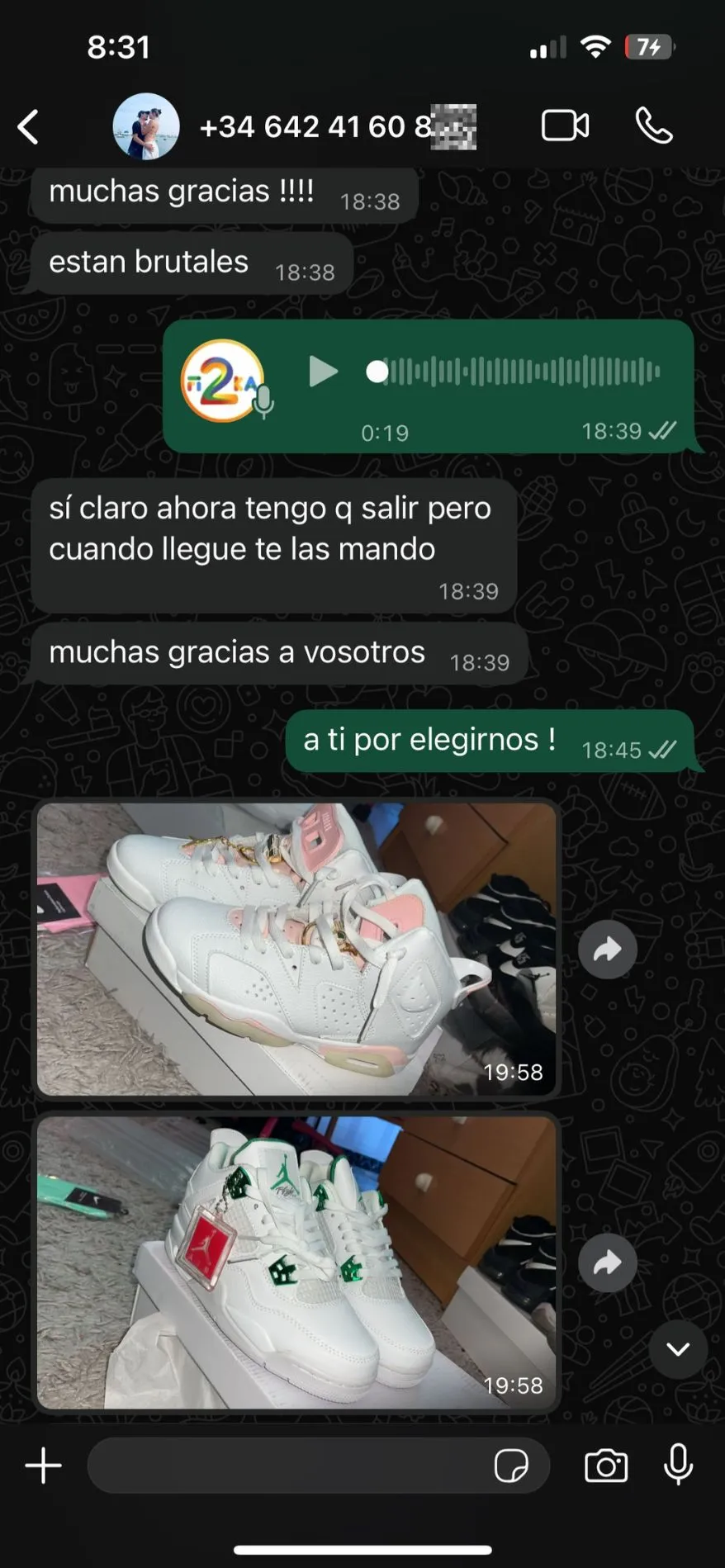 Conversación de cliente confirmando la entrega (8)