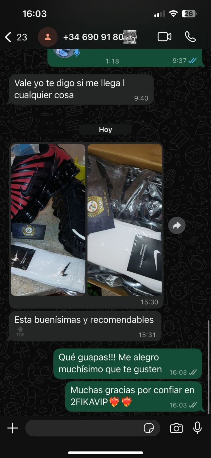 Conversación de cliente confirmando la entrega (11)
