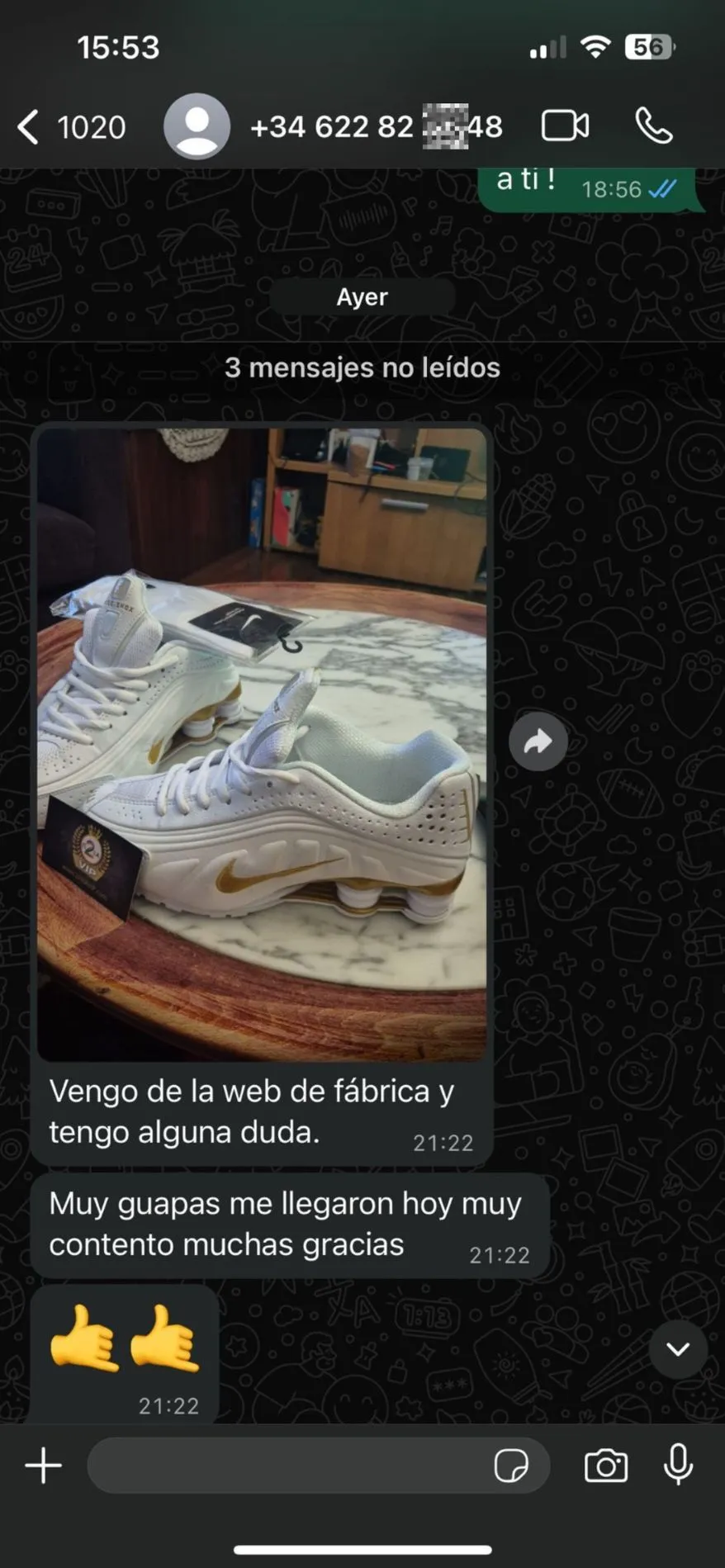 Conversación de cliente confirmando la entrega (12)