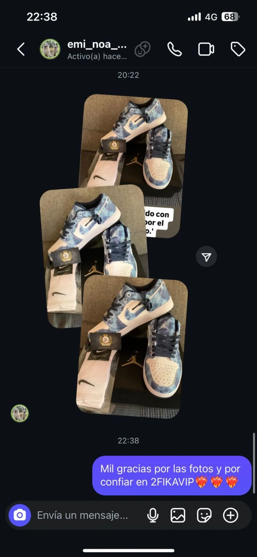 Conversación de cliente confirmando la entrega (14)