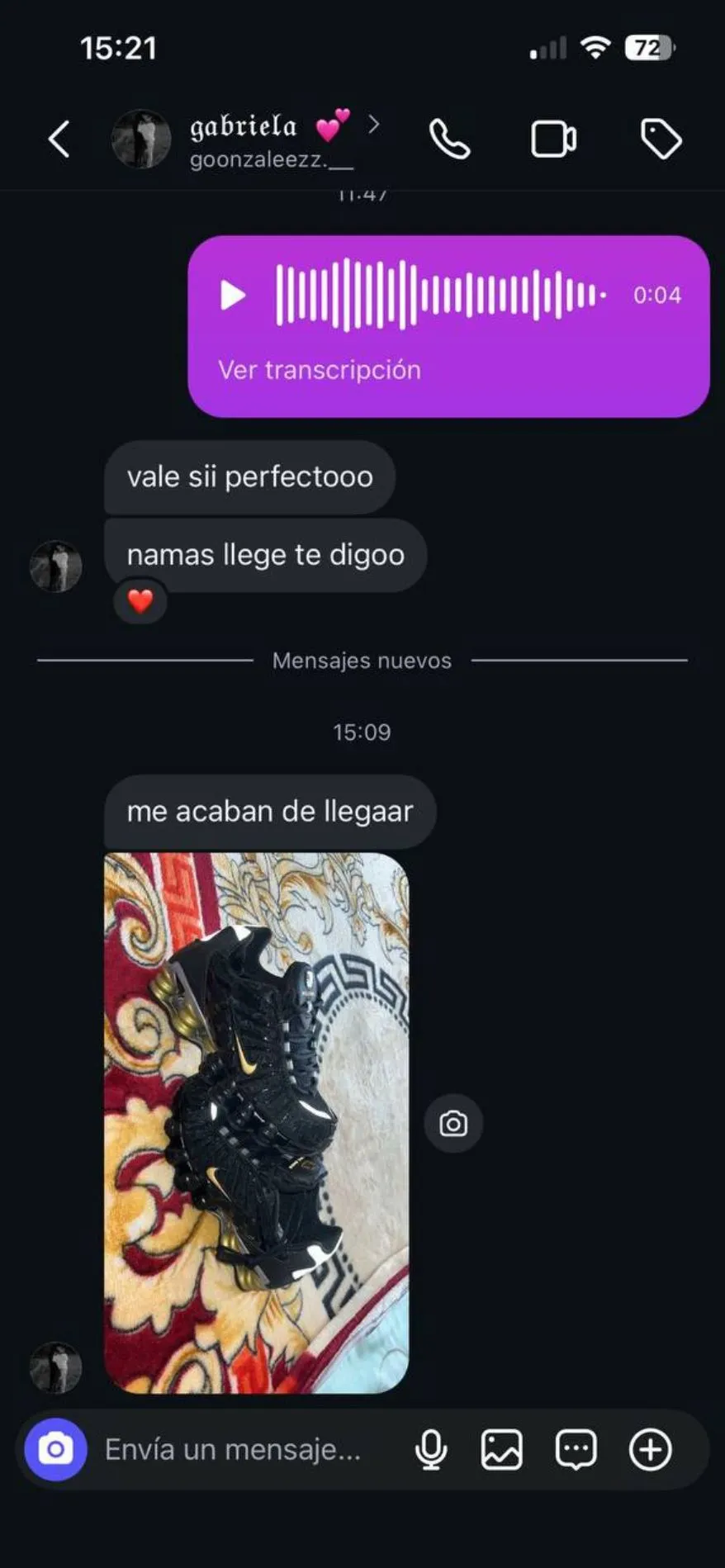 Conversación de cliente confirmando la entrega (5)